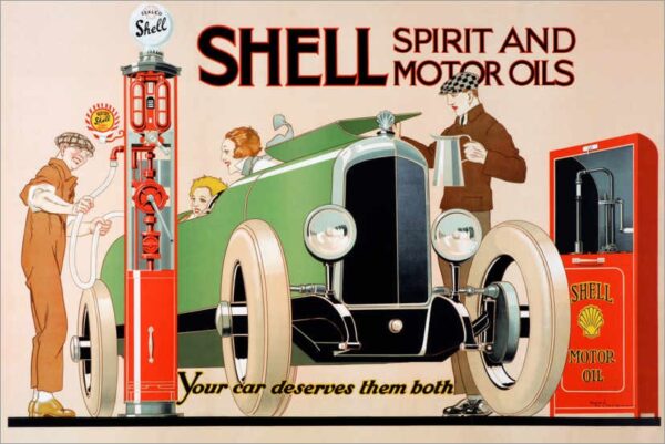 Poster Shell Spirit and Motor Oils