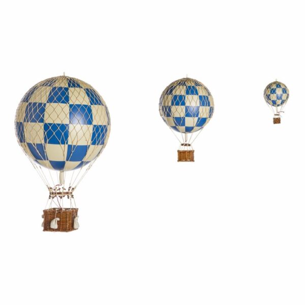 Luchtballon Check Blue - Small