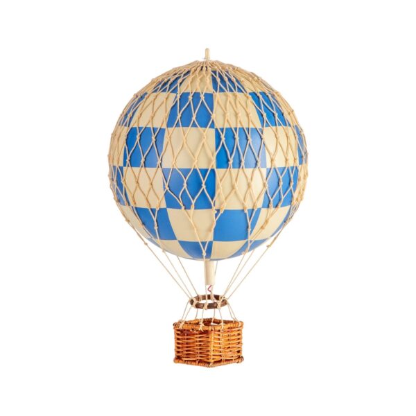 Luchtballon Check Blue - Medium