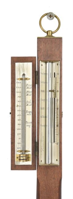 Stick barometer John Augustus, Falmouth, circa 1820