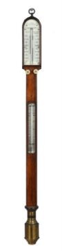 Victorian rosewood mercury marine stick barometer